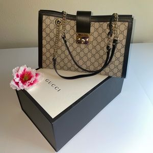 GUCCI padlock Medium GG shoulder bag